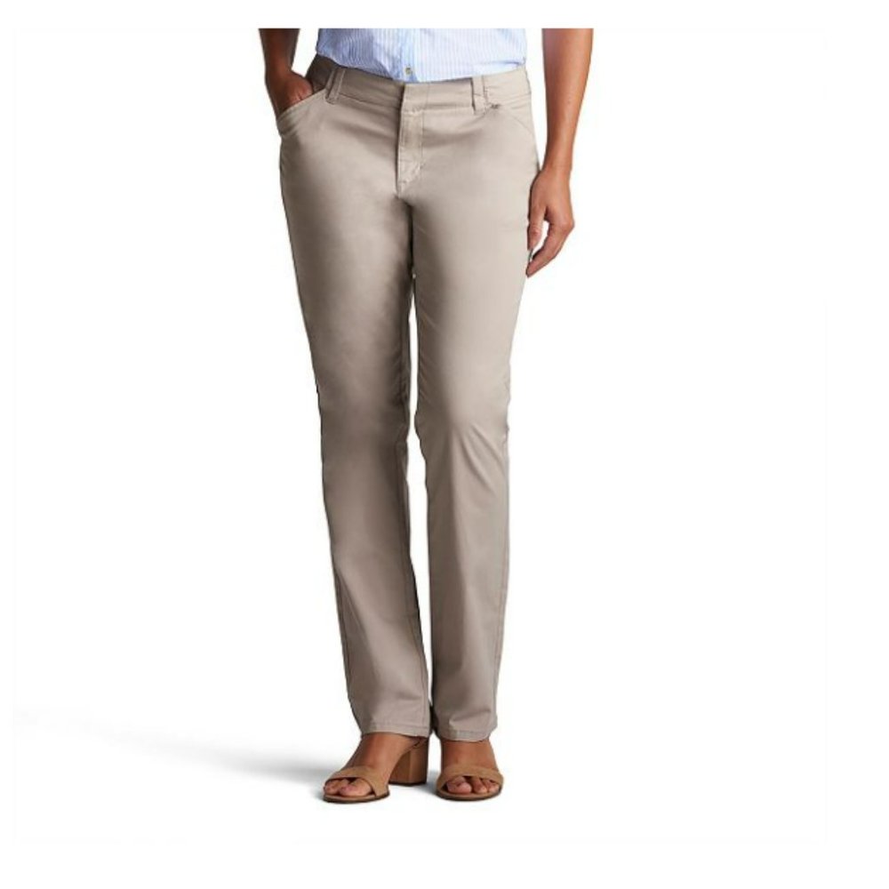 Women's Lee Essential  Chino's Light Khaki Size 8